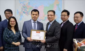 Đại sứ Đặng Minh Khôi chúc Tết đại diện tập đoàn dầu khí Việt Nam tại Nga