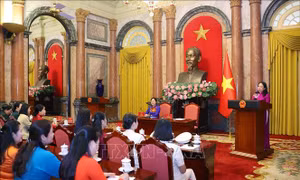 Phó Chủ tịch nước gặp mặt cán bộ nữ chuyên trách tiêu biểu 