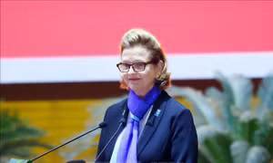 Trao Kỷ niệm chương 'Vì sự nghiệp Tài nguyên và Môi trường' tặng Trưởng đại diện UNDP tại Việt Nam
