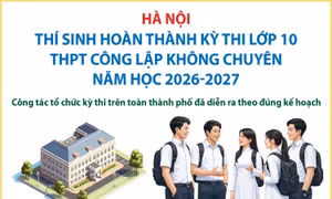 Thí sinh Hà Nội hoàn thành kỳ thi lớp 10 THPT công lập không chuyên