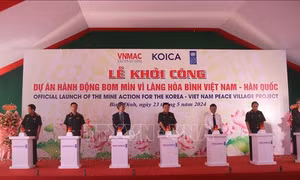 Khởi công Dự án 'Hành động bom mìn vì làng hòa bình Việt Nam - Hàn Quốc' tại ba tỉnh miền Trung