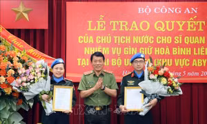 Bộ Công an tiếp tục cử sĩ quan làm nhiệm vụ gìn giữ hòa bình
