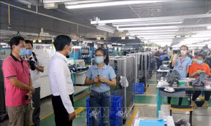 Bình Thuận kiểm tra đột xuất công tác phòng, chống dịch COVID-19 tại khu công nghiệp
