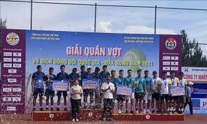 Bế mạc Giải quần vợt vô địch đồng đội quốc gia - Đắk Nông năm 2021