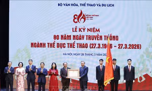 Tổng Bí thư dự Lễ kỷ niệm 80 năm Ngày truyền thống Ngành Thể dục Thể thao 
