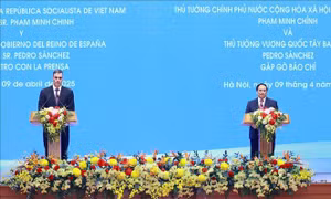 Thủ tướng Phạm Minh Chính và Thủ tướng Tây Ban Nha Pedro Sanchez họp báo chung