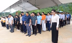 Tưởng niệm các nạn nhân bão số 3 (Yagi) tại thôn Làng Nủ