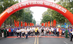 Khoảng 50.000 tham gia Ngày chạy Olympic vì sức khỏe toàn dân 2025