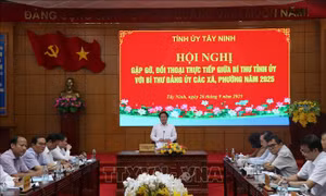 Người đứng đầu cấp ủy đối thoại trực tiếp để giải quyết vướng mắc từ cơ sở