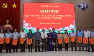 Thành phố Rạch Giá tổ chức hội thi Bí thư Chi bộ giỏi