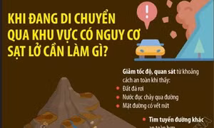 Khi đang di chuyển qua khu vực có nguy cơ sạt lở cần làm gì?