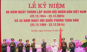 Thư cảm ơn của Quân ủy Trung ương - Bộ Quốc phòng