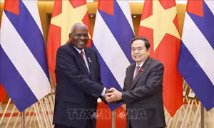 Chủ tịch Quốc hội Trần Thanh Mẫn đón và hội đàm với Chủ tịch Quốc hội Cuba 