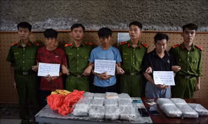 Biểu dương thành tích triệt phá đường dây ma túy ở Điện Biên