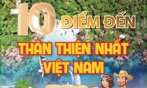 10 điểm đến thân thiện nhất Việt Nam năm 2024