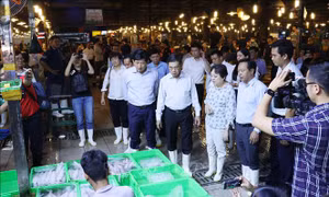 Kiểm tra tình hình cung ứng hàng hóa và an toàn thực phẩm Tết