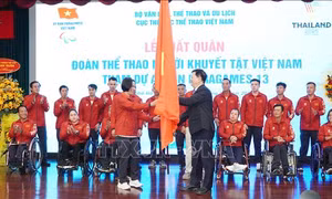 Phó Thủ tướng Mai Văn Chính dự lễ xuất quân Đoàn Thể thao Người khuyết tật Việt Nam tham gia ASEAN Para Games 13