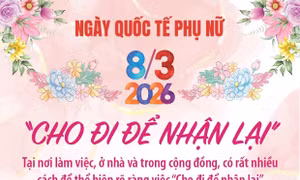 Ngày Quốc tế Phụ nữ 8/3/2026: 'Cho đi để nhận lại'