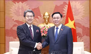 Chủ tịch Quốc hội tiếp Chủ tịch Hội đồng quản trị Ngân hàng hợp tác quốc tế Nhật Bản