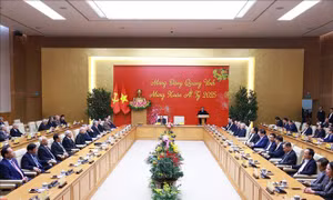 Lãnh đạo Đảng, Nhà nước dự chương trình gặp mặt 'Mừng Đảng quang vinh, mừng Xuân Ất Tỵ 2025'