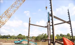 Động thổ hai công trình cống ngăn mặn hơn 130 tỷ đồng tại Đồng Tháp
