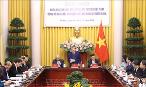 Công bố Lệnh của Chủ tịch nước về 12 luật