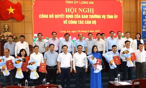 Tỉnh ủy Long An điều động, bổ nhiệm cán bộ lãnh đạo