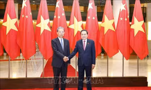Ủy viên trưởng Nhân đại toàn quốc Trung Quốc Triệu Lạc Tế kết thúc chuyến thăm chính thức Việt Nam
