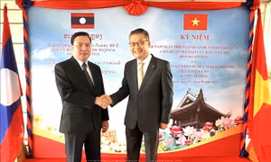 60 năm quan hệ Việt Nam - Lào: Ấm áp buổi lễ kỷ niệm tại Myanmar