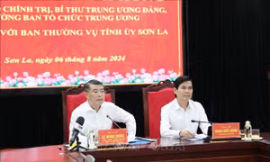 Ủy viên Bộ Chính trị Lê Minh Hưng làm việc tại Sơn La