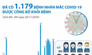 Đã có 1.179 bệnh nhân mắc COVID-19 được công bố khỏi bệnh