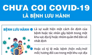 Bộ Y tế đề xuất chưa coi COVID-19 là bệnh lưu hành