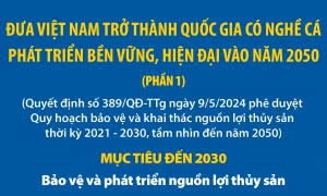 Đưa Việt Nam trở thành quốc gia có nghề cá phát triển bền vững, hiện đại vào năm 2050 (Phần 1)