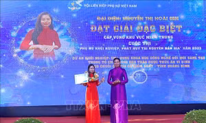 Tôn vinh 22 dự án phụ nữ khởi nghiệp khu vực miền Trung