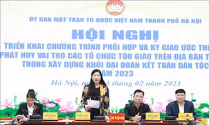 Phát huy vai trò các tổ chức tôn giáo xây dựng khối đại đoàn kết dân tộc