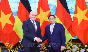 Thủ tướng Phạm Minh Chính hội kiến Tổng thống Đức Frank-Walter Steinmeier