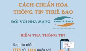 Cách chuẩn hóa thông tin thuê bao đối với nhà mạng Viettel