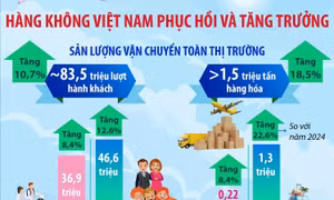 Năm 2025: Hàng không Việt Nam phục hồi và tăng trưởng