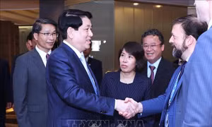 Chủ tịch nước Lương Cường tiếp liên minh doanh nghiệp Hoa Kỳ 