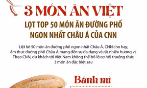 CNN tôn vinh 3 món ăn Việt Nam trong top ẩm thực đường phố châu Á