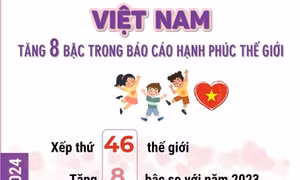 Việt Nam tăng 8 bậc trong Báo cáo Hạnh phúc Thế giới