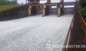 Thái Nguyên: Mở tràn xả lũ hồ Núi Cốc từ 15 giờ ngày 23/5