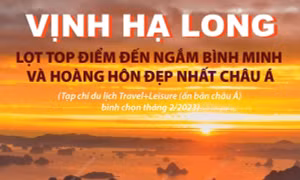 Vịnh Hạ Long lọt top điểm đến ngắm bình minh và hoàng hôn đẹp nhất châu Á