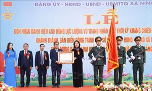 Trao danh hiệu Anh hùng lực lượng vũ trang tặng xã Ninh Hiệp, Hà Nội