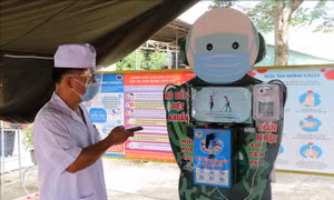 'Robot rửa tay, sát khuẩn' hiệu quả trong phòng, chống COVID-19