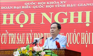 Phó Chủ tịch Thường trực Quốc hội Trần Thanh Mẫn tiếp xúc cử tri tại Hậu Giang