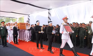 Lễ an táng nguyên Chủ tịch nước Trần Đức Lương tại Quảng Ngãi