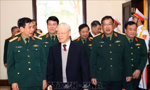 Tổng Bí thư Nguyễn Phú Trọng dự Hội nghị Quân chính toàn quân năm 2022