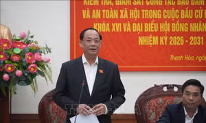 Phó Chủ tịch Quốc hội kiểm tra công tác bầu cử tại tỉnh Thanh Hóa