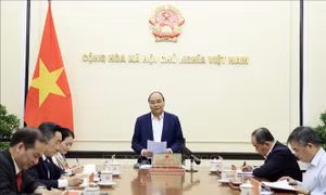 Chủ tịch nước Nguyễn Xuân Phúc làm việc với Trung ương Hội Chữ thập đỏ Việt Nam 